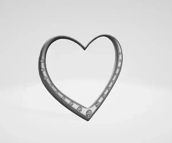 Metal Heart Arch 3D Asset