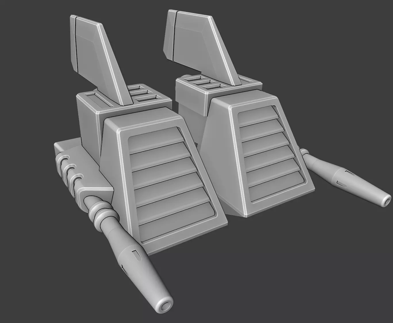 Laser Cannons for Titans Return Buzzsaw and Laserbeak 3D print model