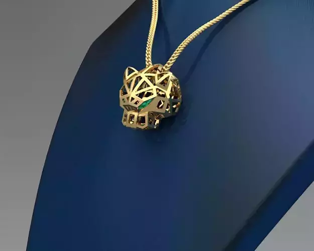 Panther pendant 3D print model 3D print model