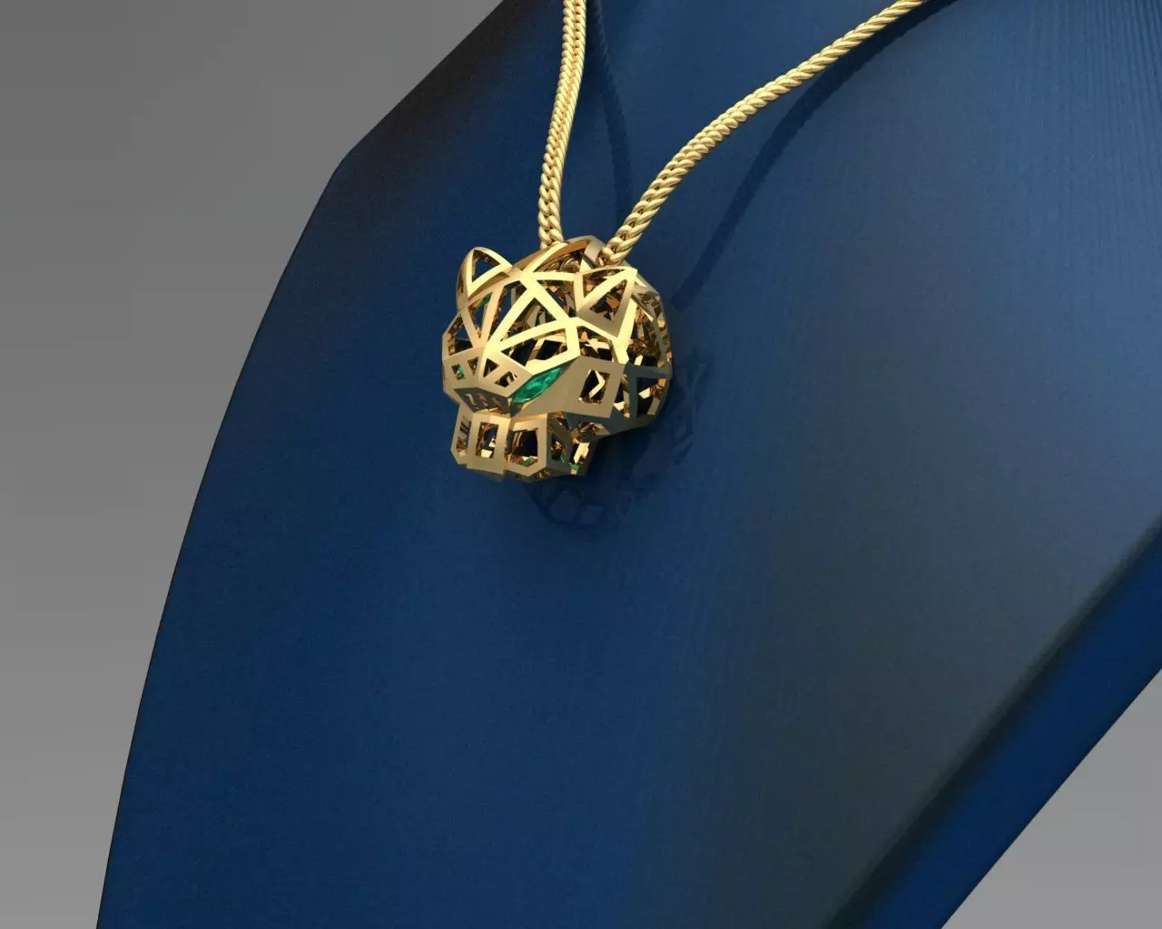 Panther pendant 3D print model 3D print model_0