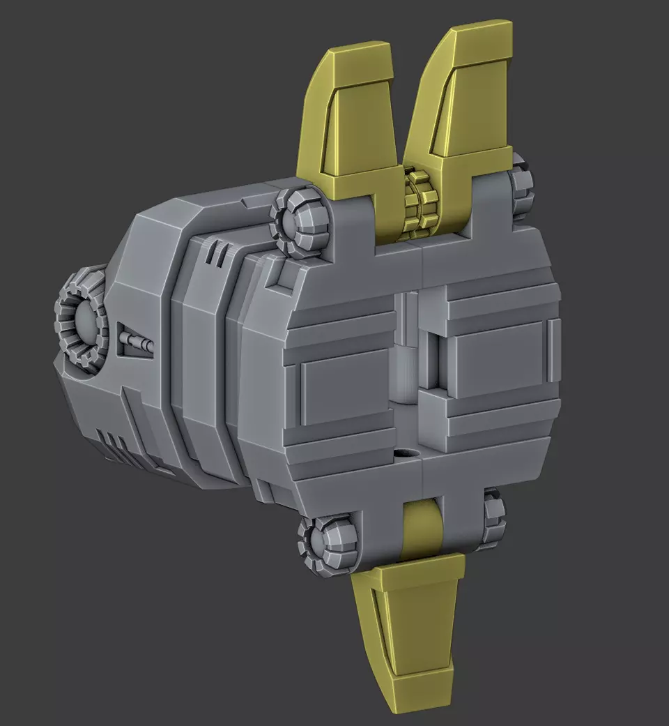 Non-Combining Arms for PotP Grimlock 3D print model_0