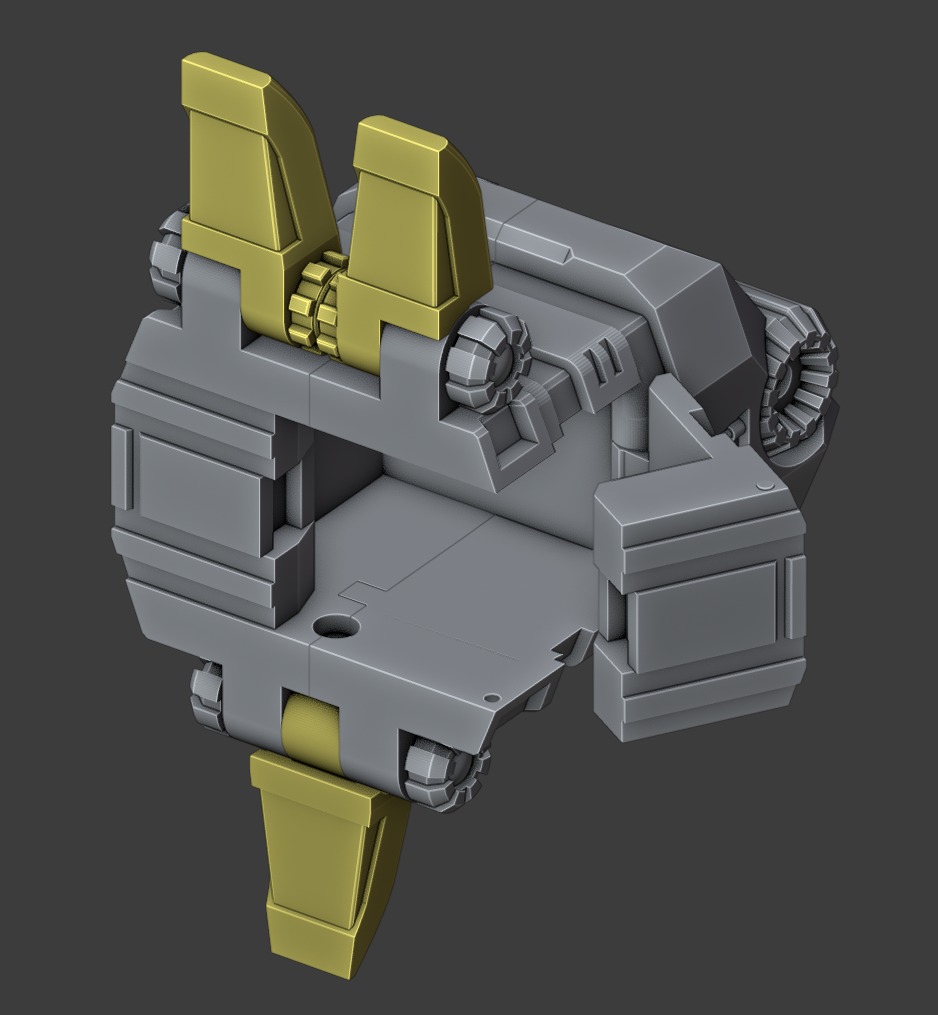 Non-Combining Arms for PotP Grimlock 3D print model_3