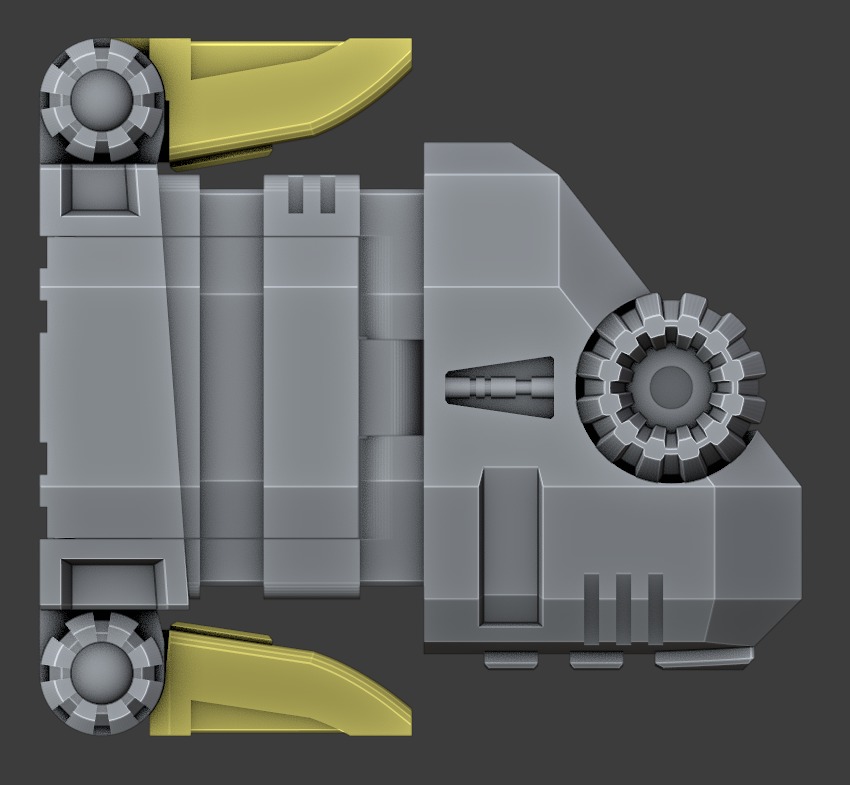 Non-Combining Arms for PotP Grimlock 3D print model_4