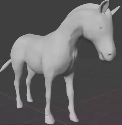 3D African Zebra Model