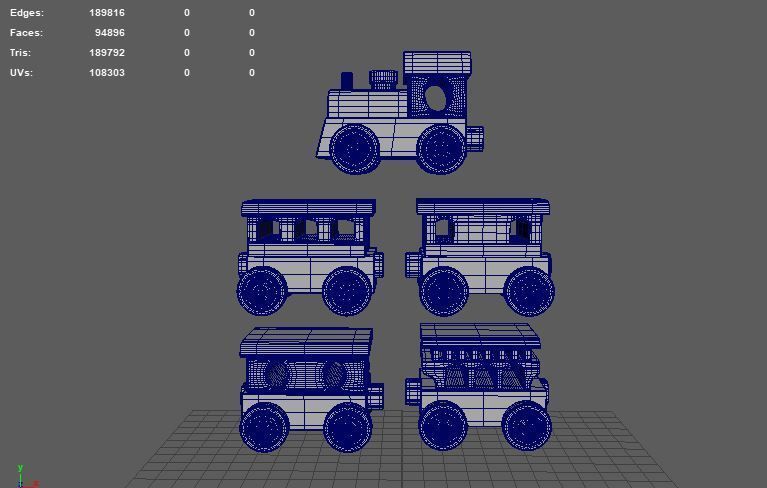 toy train 3D model_9