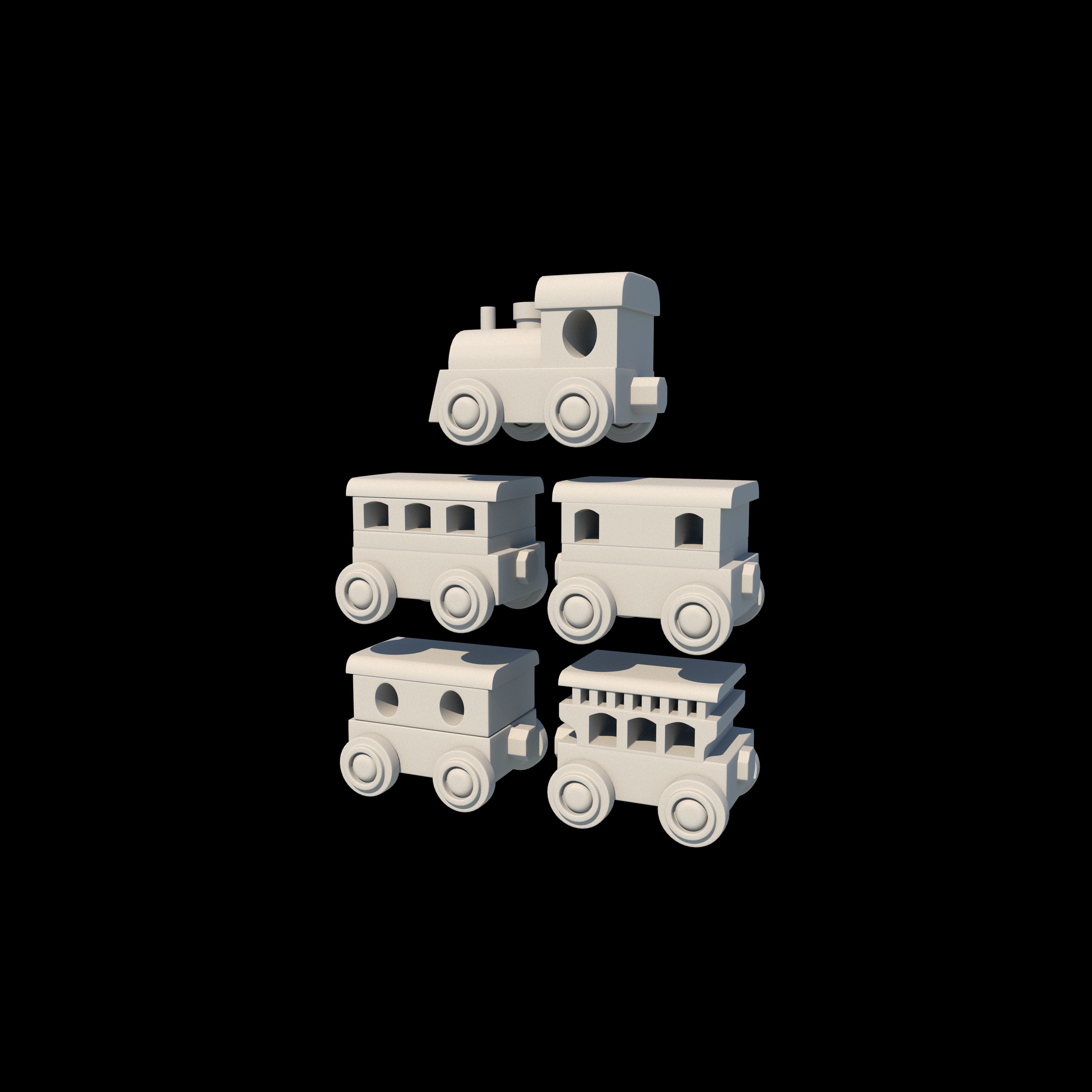 toy train 3D model_8