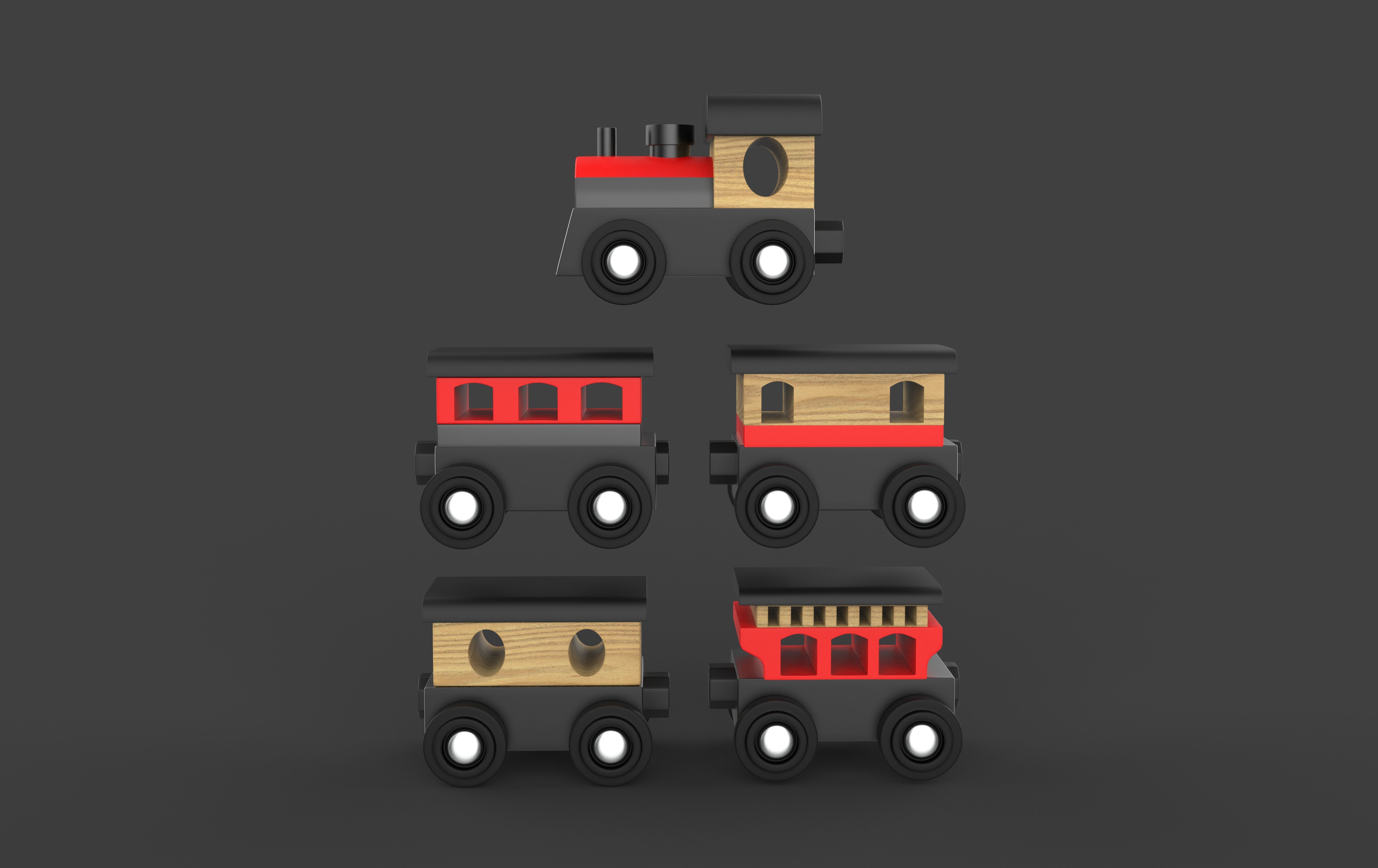 toy train 3D model_7