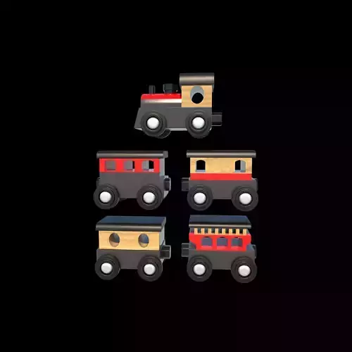 toy train 3D model