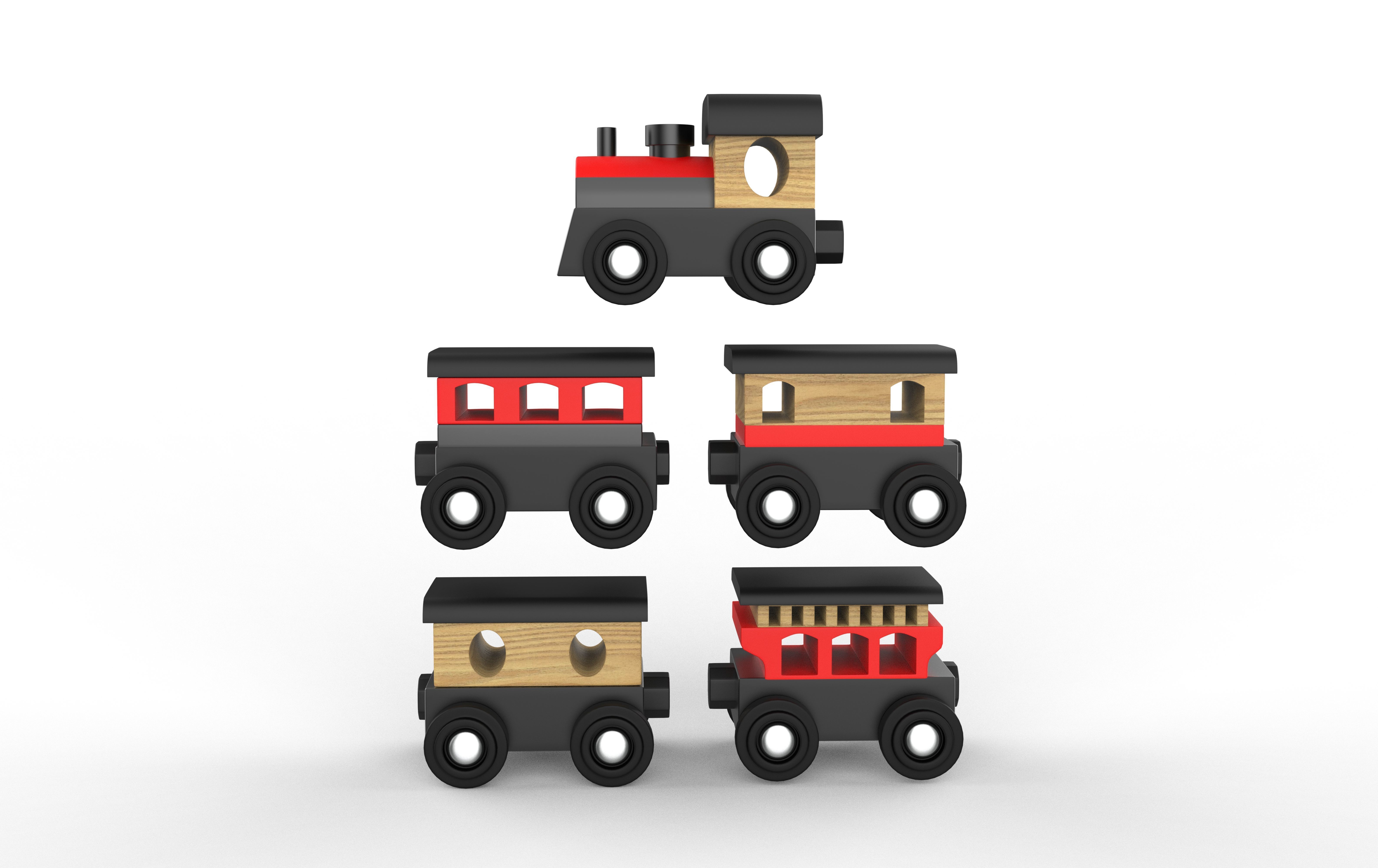 toy train 3D model_4