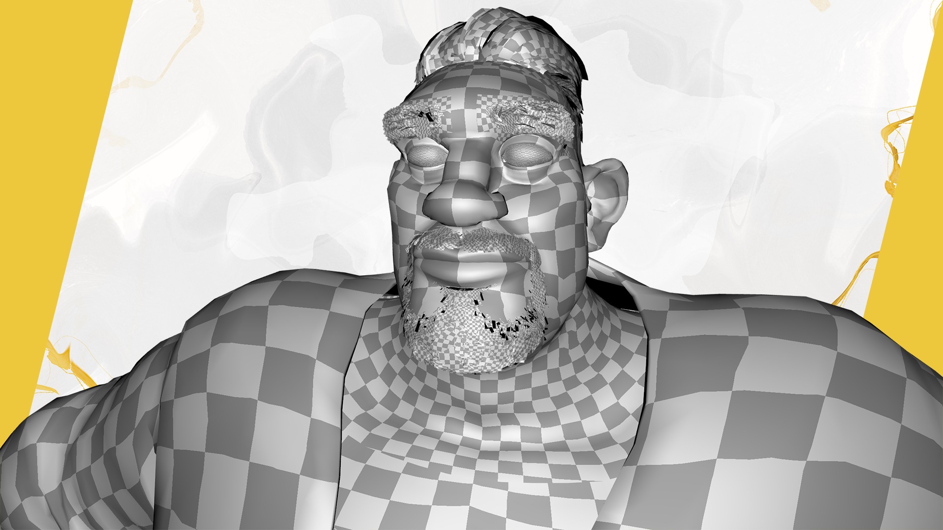 3D Stylized Urban Big Guy Low-poly 3D model_30