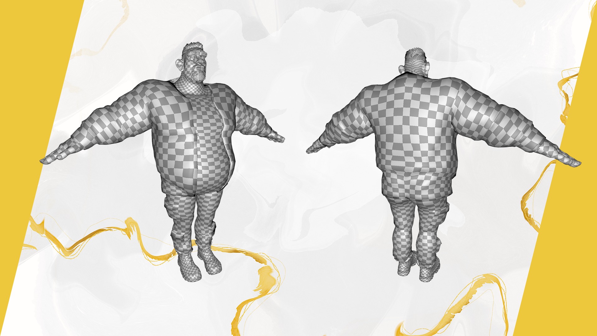 3D Stylized Urban Big Guy Low-poly 3D model_29