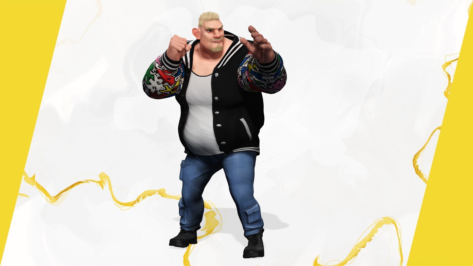 3D Stylized Urban Big Guy Low-poly 3D model_6