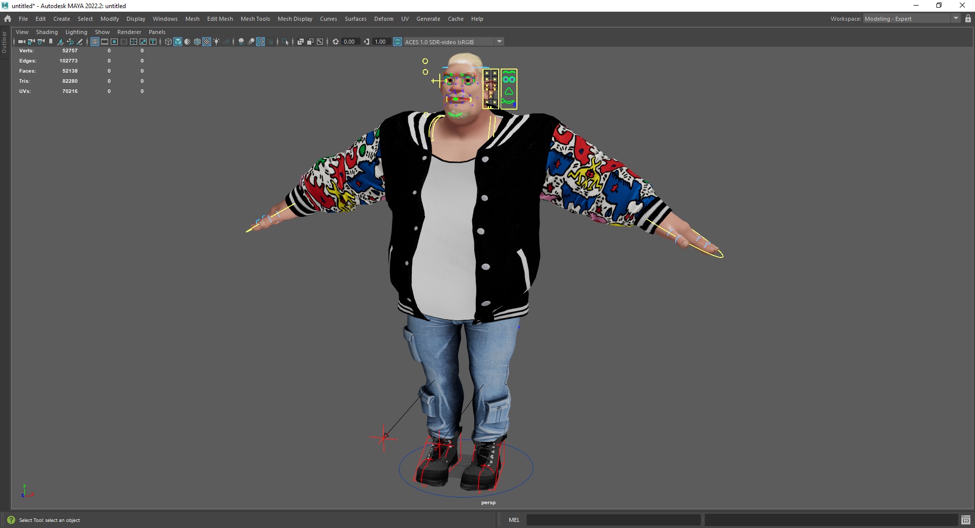 3D Stylized Urban Big Guy Low-poly 3D model_23