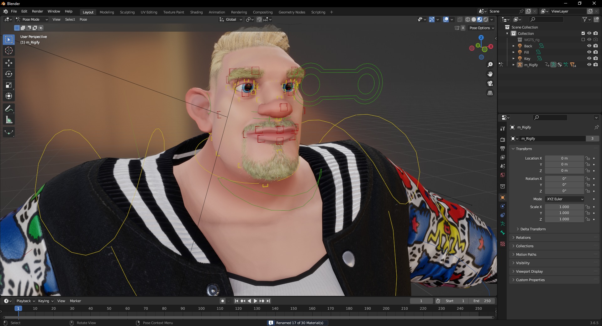 3D Stylized Urban Big Guy Low-poly 3D model_19