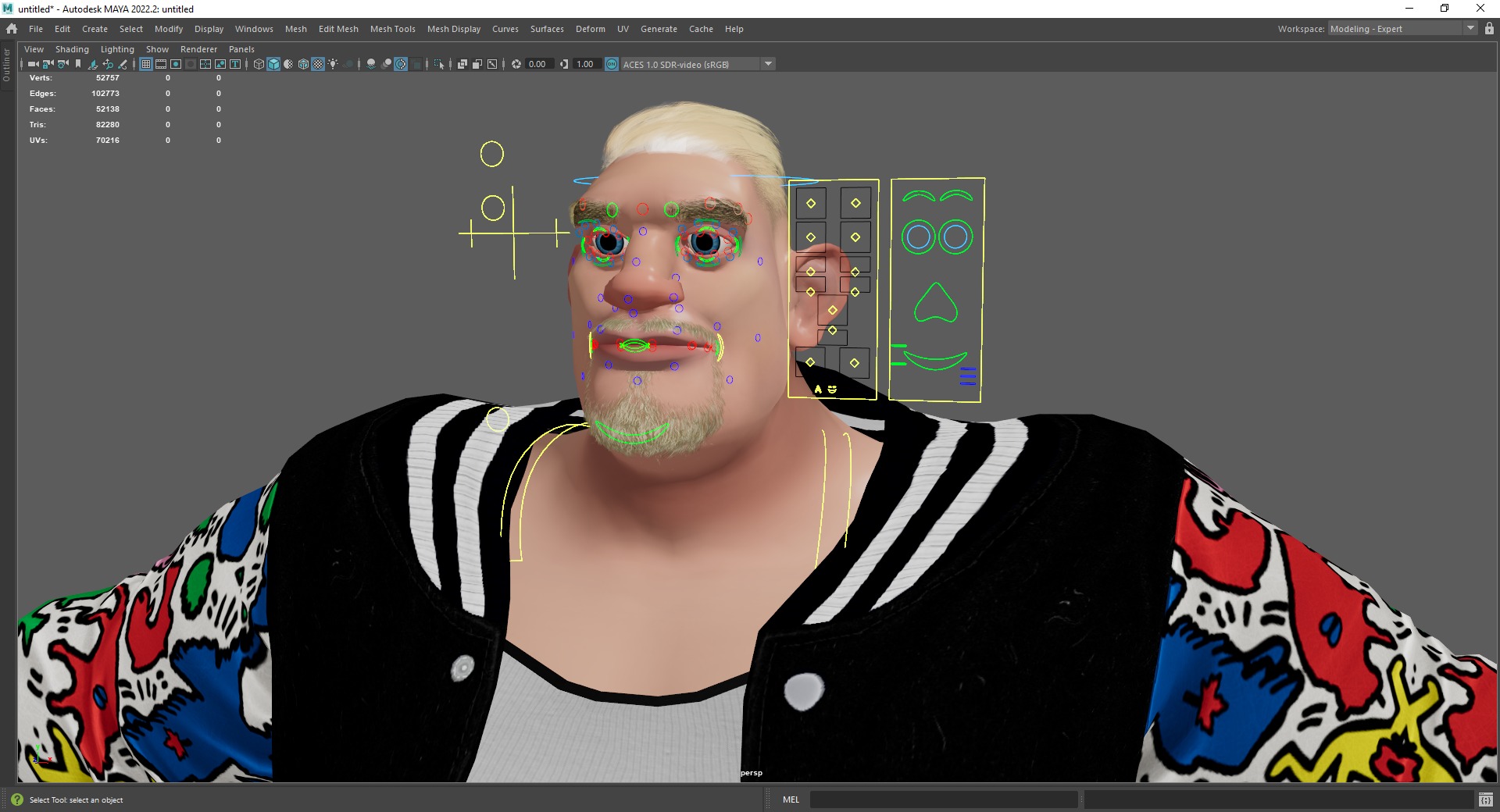3D Stylized Urban Big Guy Low-poly 3D model_24