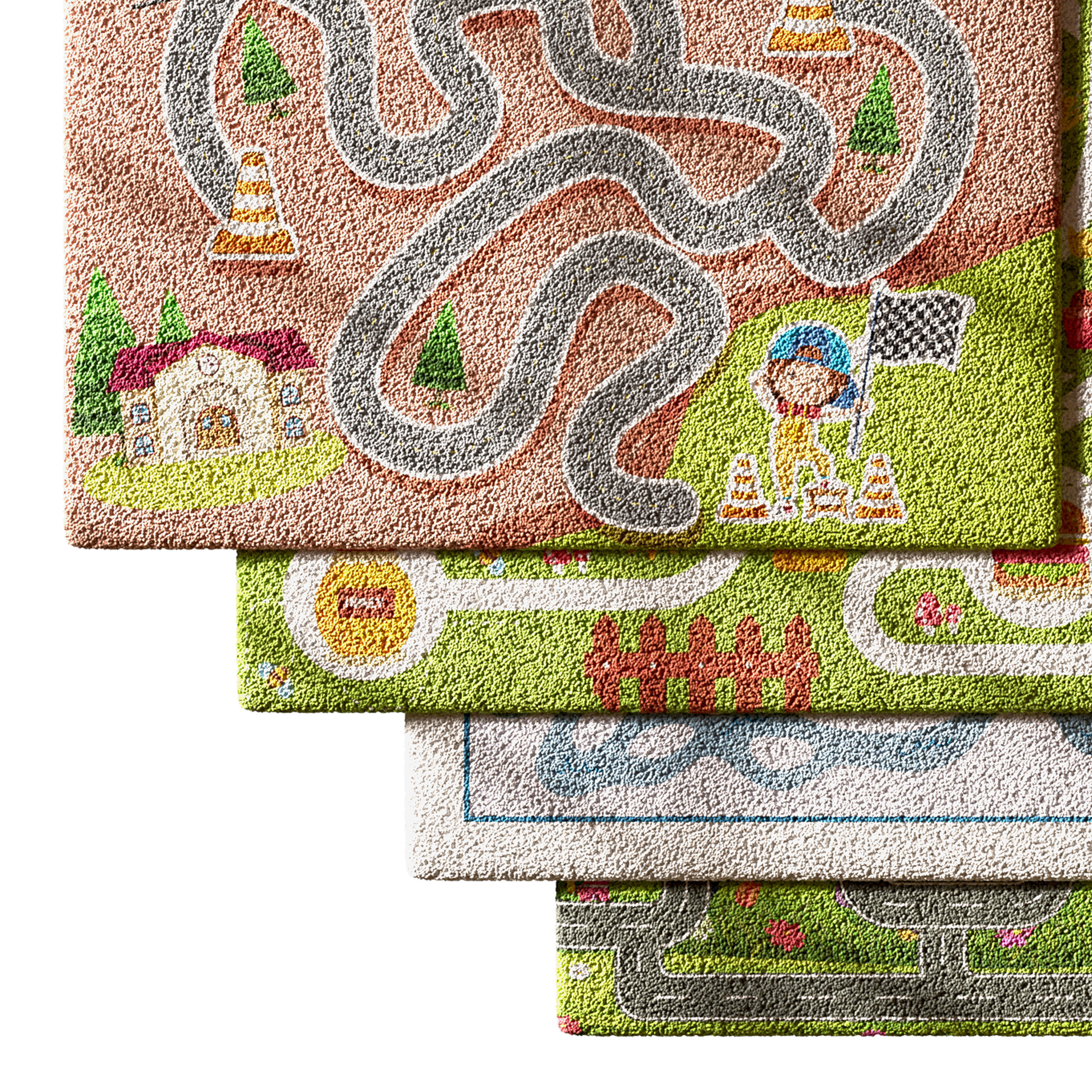 Kids carpet set 4 3D model_6