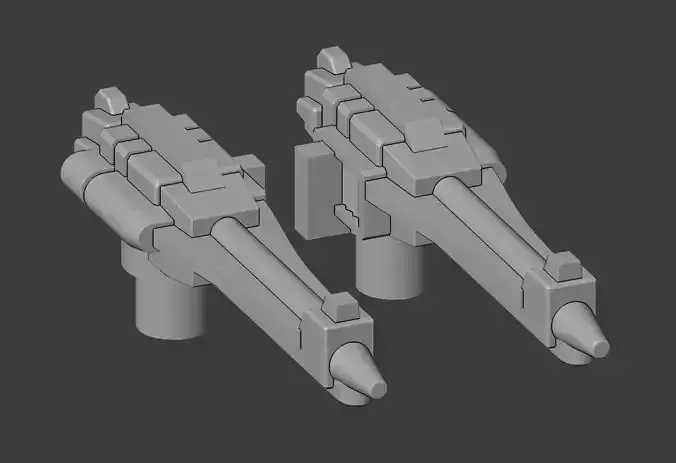 Gravity-Rod Rifles for Generations Cloudraker 3D print model