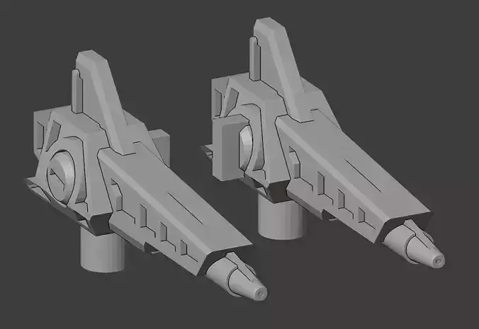 Sonic Boom Rifles for Generations Fastlane 3D print model
