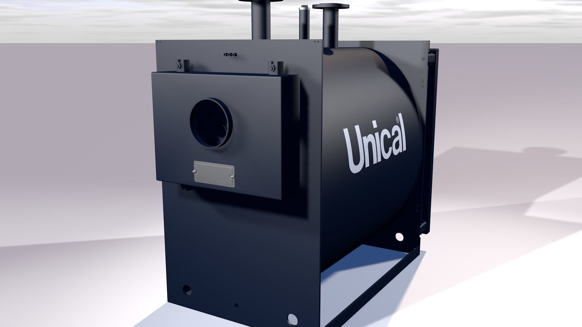 Industrial boiler UNICAL TX180 3D model_5