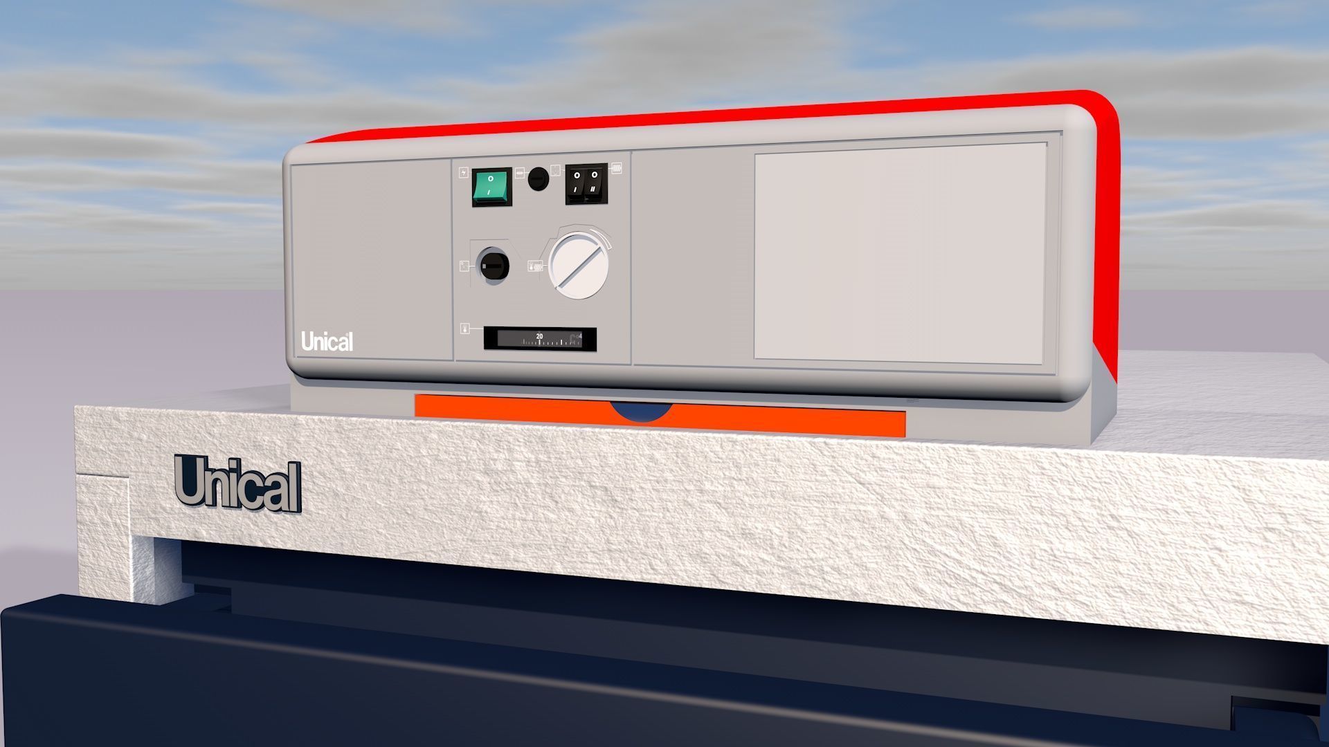 Industrial boiler UNICAL TX180 3D model_2