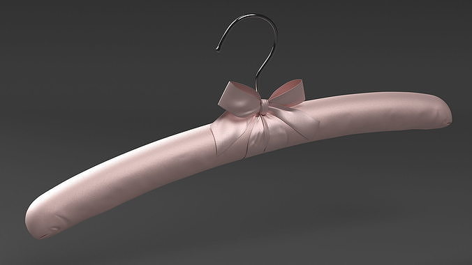 Soft Satin Rack Pink 3D model 4