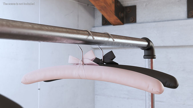 Soft Satin Rack Pink 3D model 3