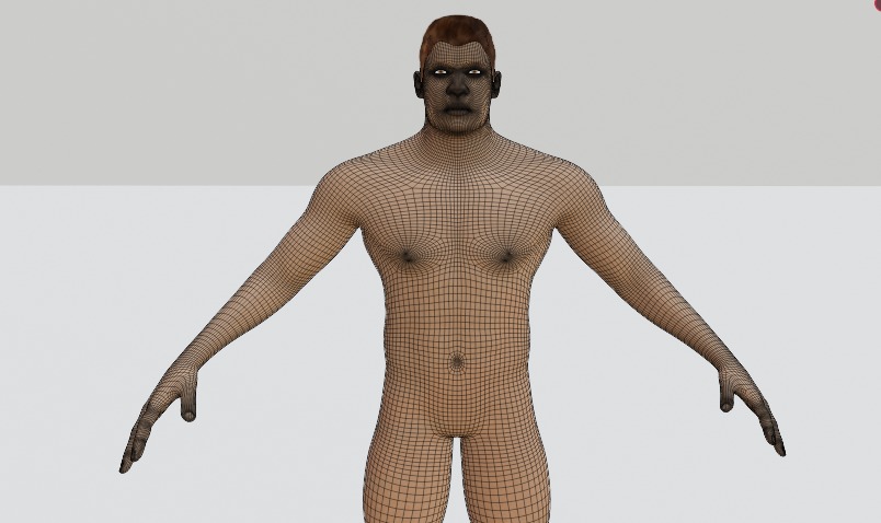 Medieval Warrior 3D Character Low-poly 3D model_8