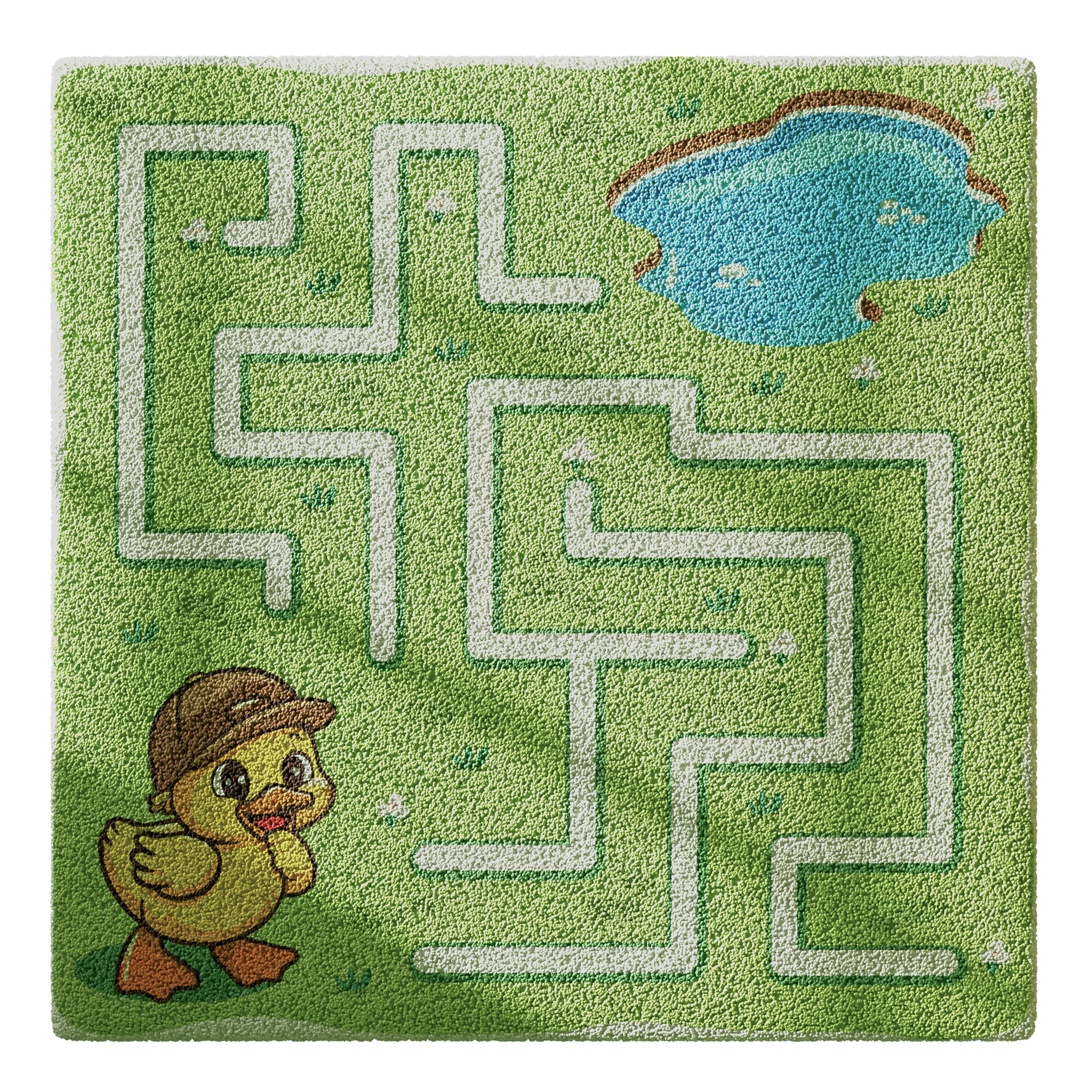 Kids carpet set 7 3D model_2