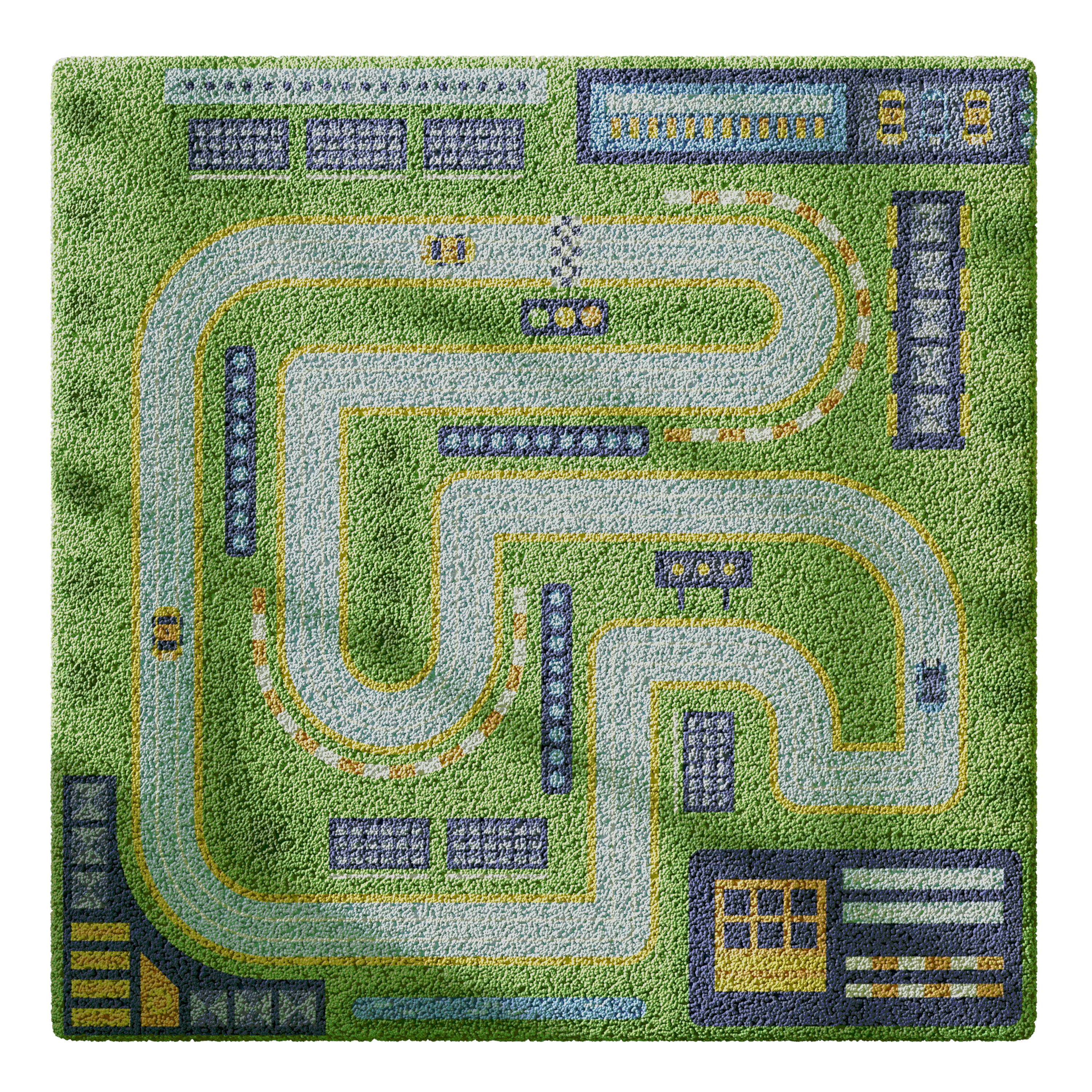 Kids carpet set 7 3D model_11