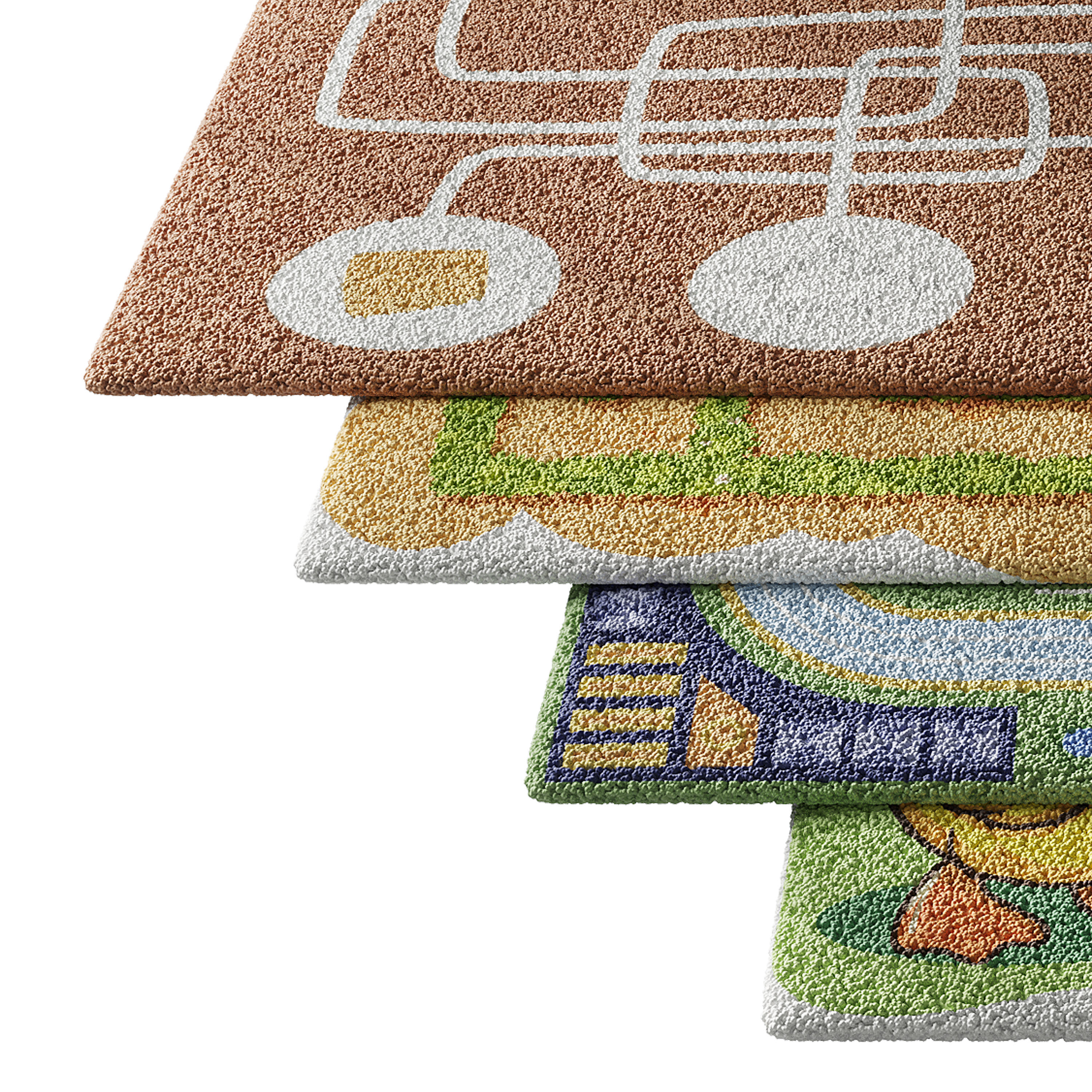 Kids carpet set 7 3D model_3
