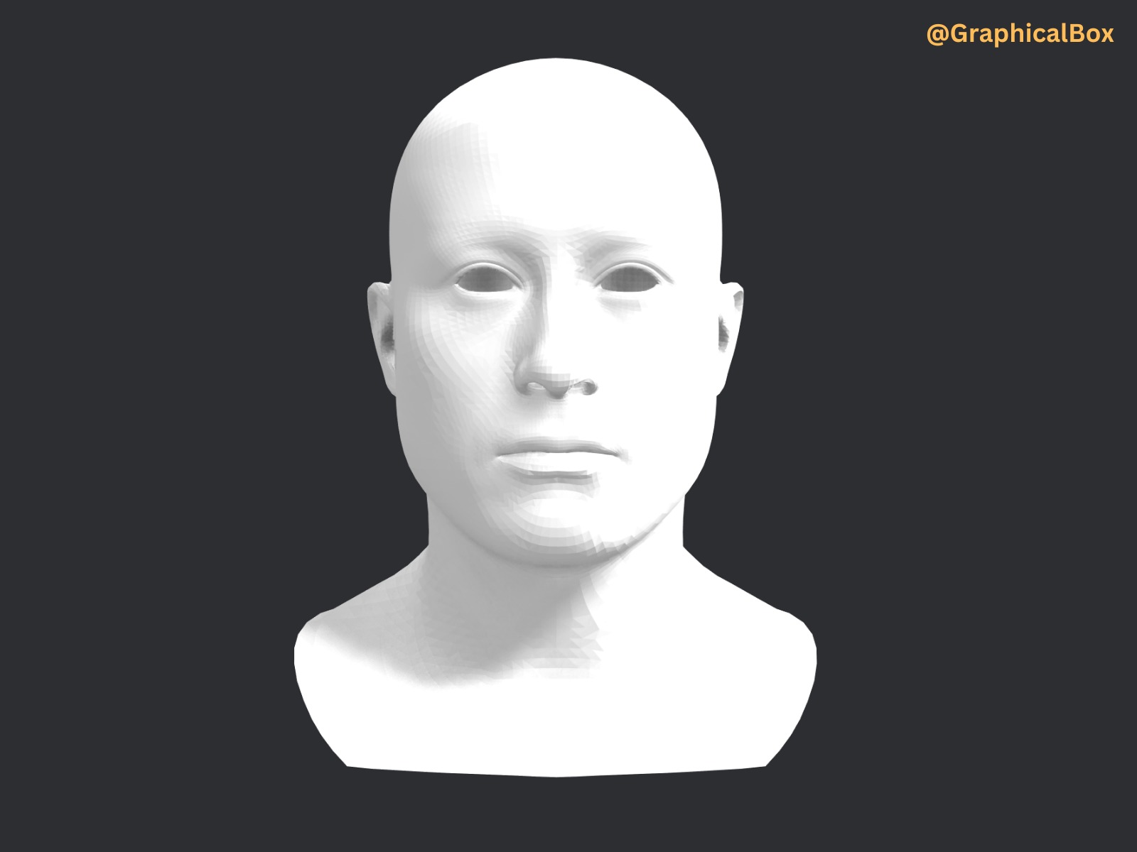 Elon Musk 3d Face Base Mesh Model 3D model_8