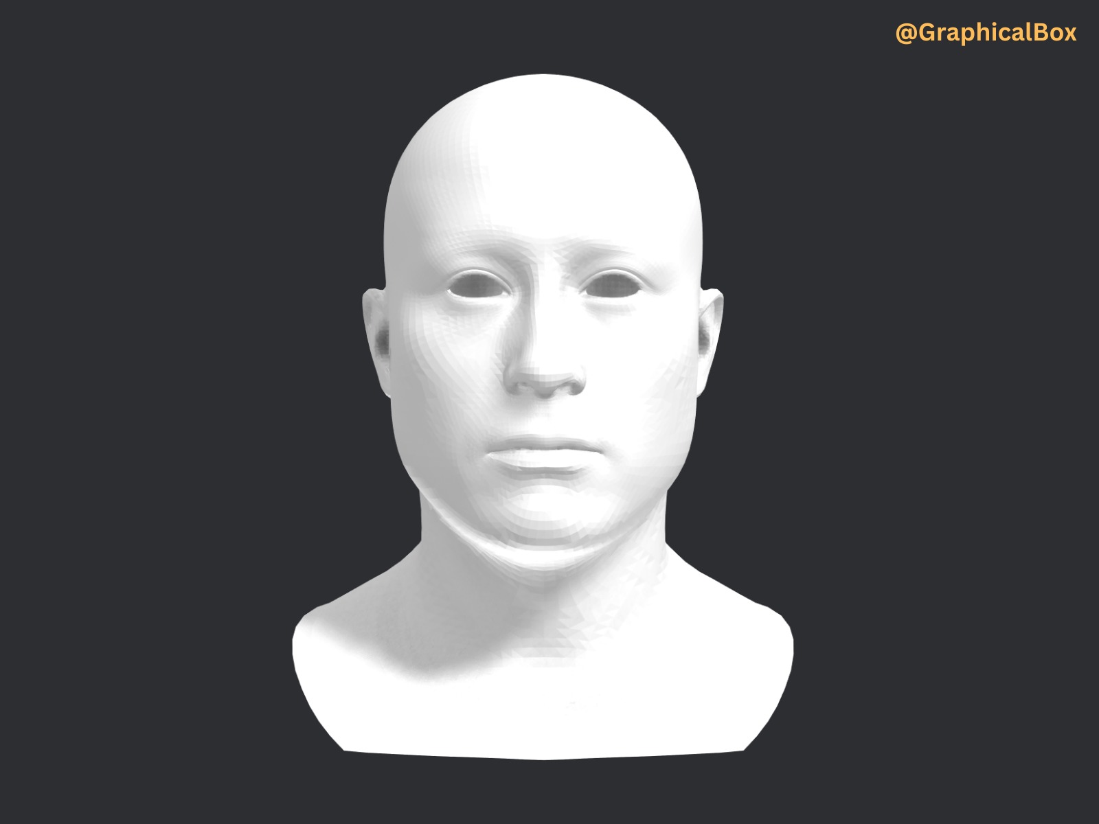 Elon Musk 3d Face Base Mesh Model 3D model_4