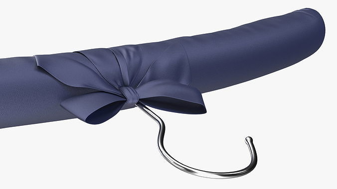 Soft Satin Rack Blue 3D model 6