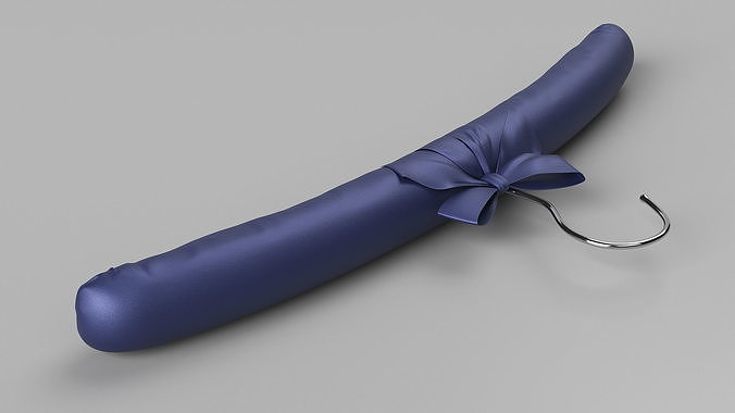 Soft Satin Rack Blue 3D model 3