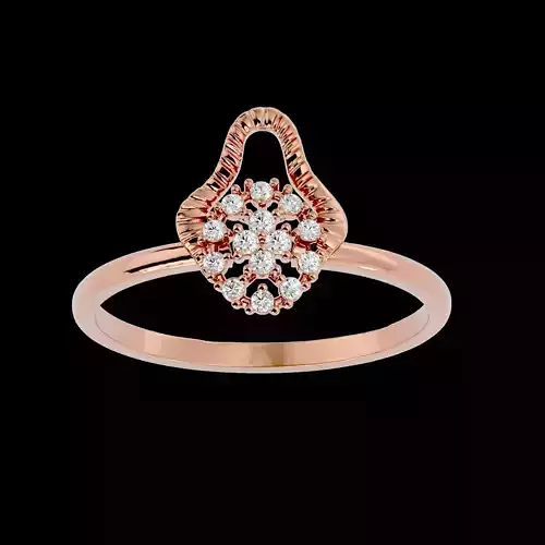 Light Minimalist Diamond Ring Earrings Pendant Set