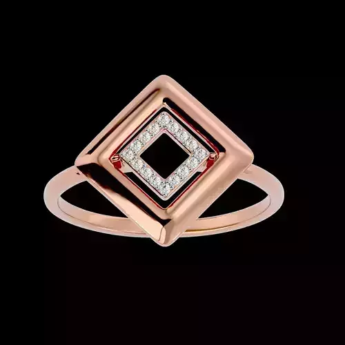 Light Minimalist Diamond Ring Earrings Pendant Set