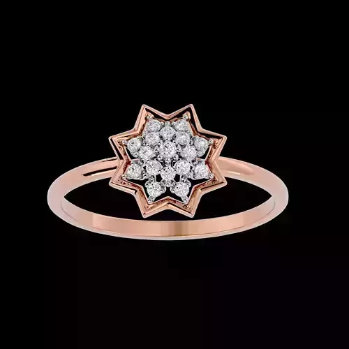 Light Minimalist Diamond Ring Earrings Pendant Set