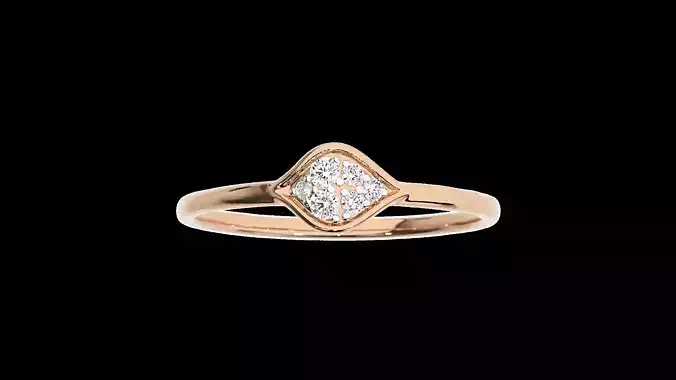 Light Minimalist Diamond Ring Earrings Pendant Set