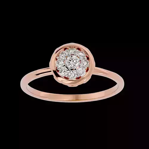 Light Minimalist Diamond Ring Earrings Pendant Set