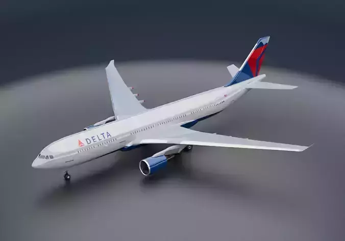 Airbus A330-300 Delta Airlines Livery 3D model | CGTrader