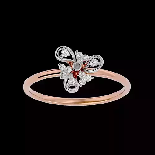 Light Minimalist Diamond Ring Earrings Pendant Set