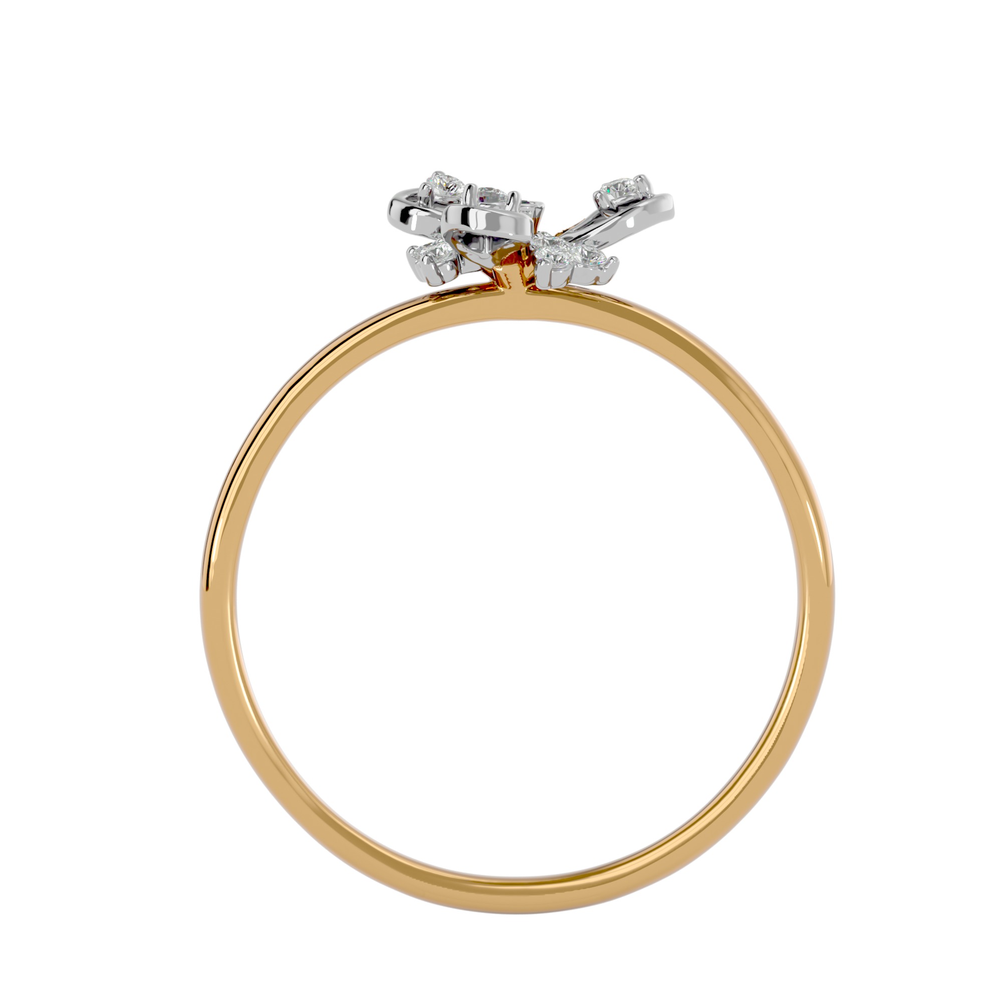 Light Minimalist Diamond Ring Earrings Pendant Set 3D print model_25