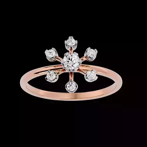 Light Minimalist Diamond Ring Earrings Pendant Set