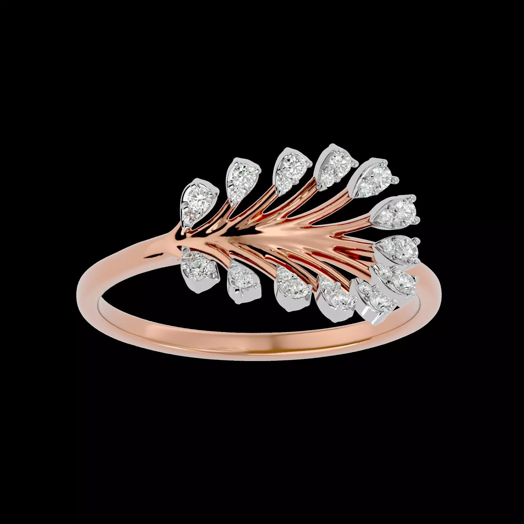 Light Minimalist Diamond Ring Earrings Pendant Set 3D print model_0