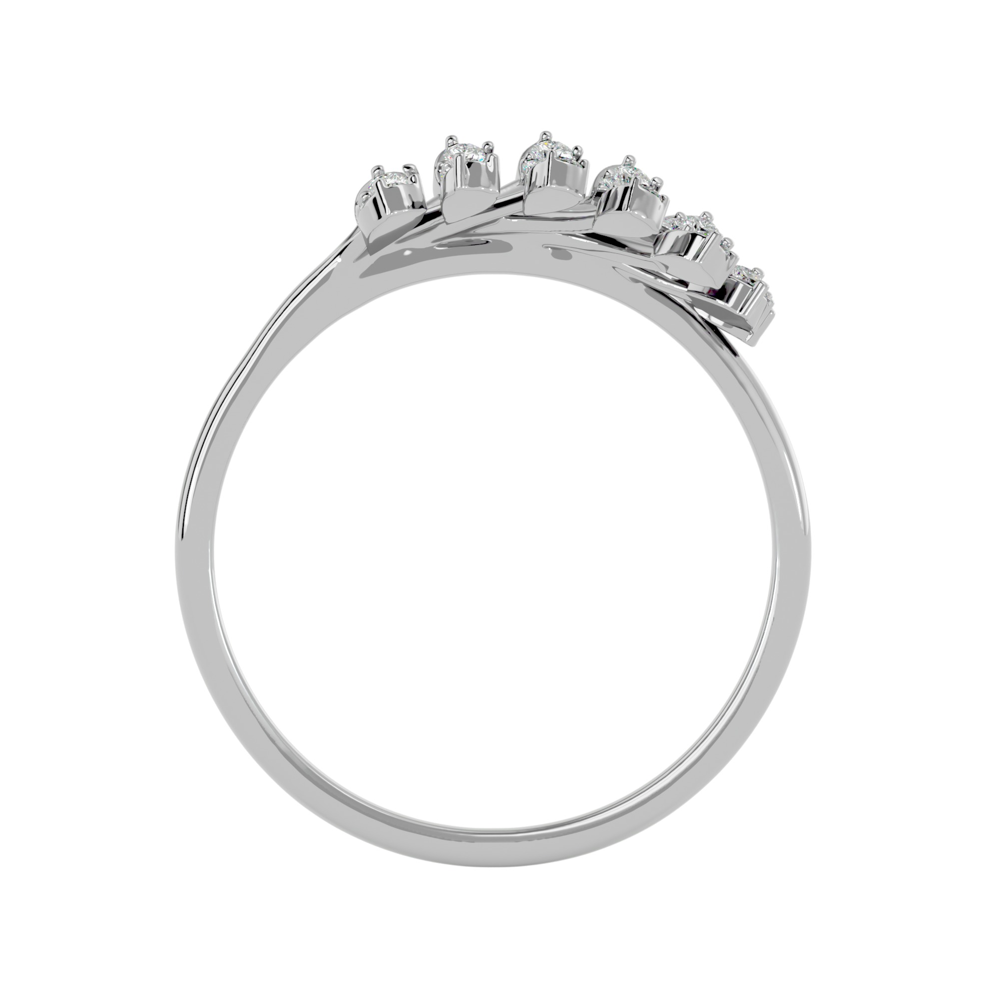 Light Minimalist Diamond Ring Earrings Pendant Set 3D print model_23