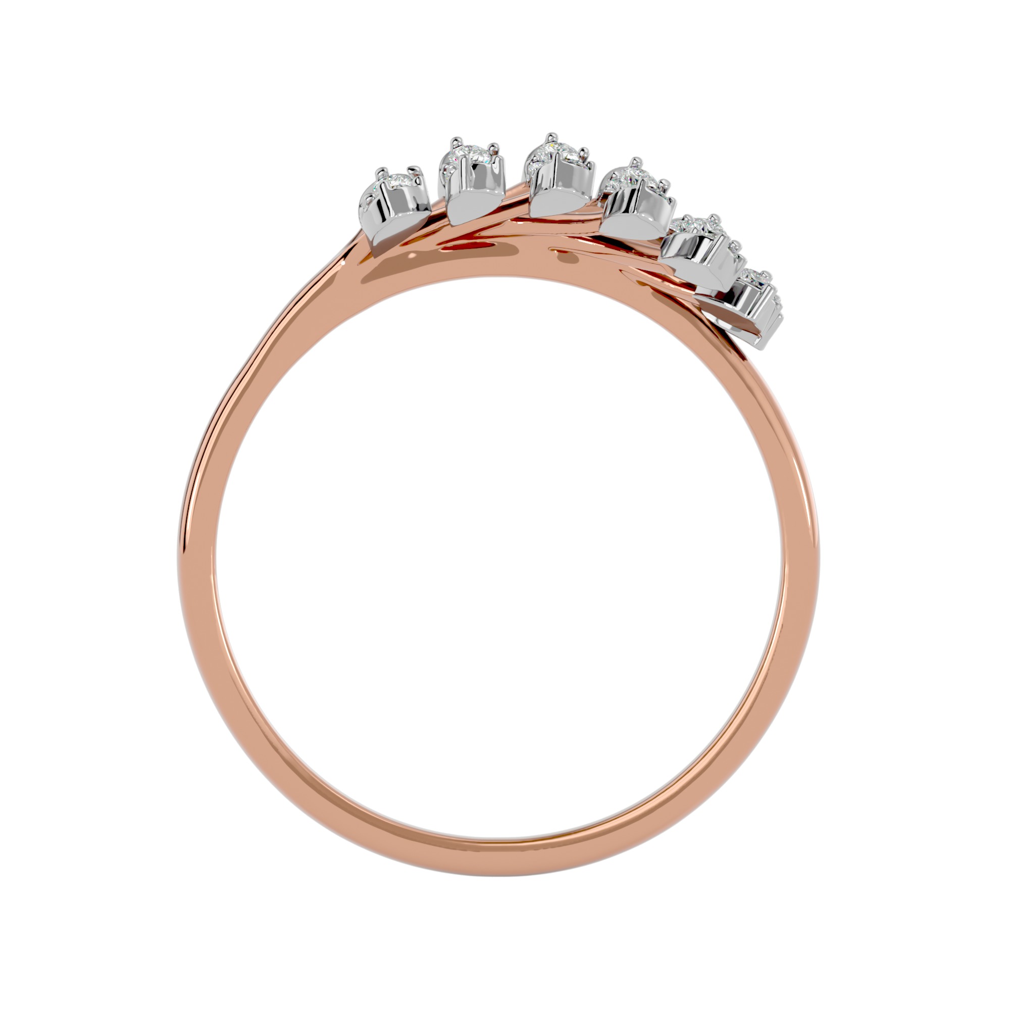 Light Minimalist Diamond Ring Earrings Pendant Set 3D print model_28