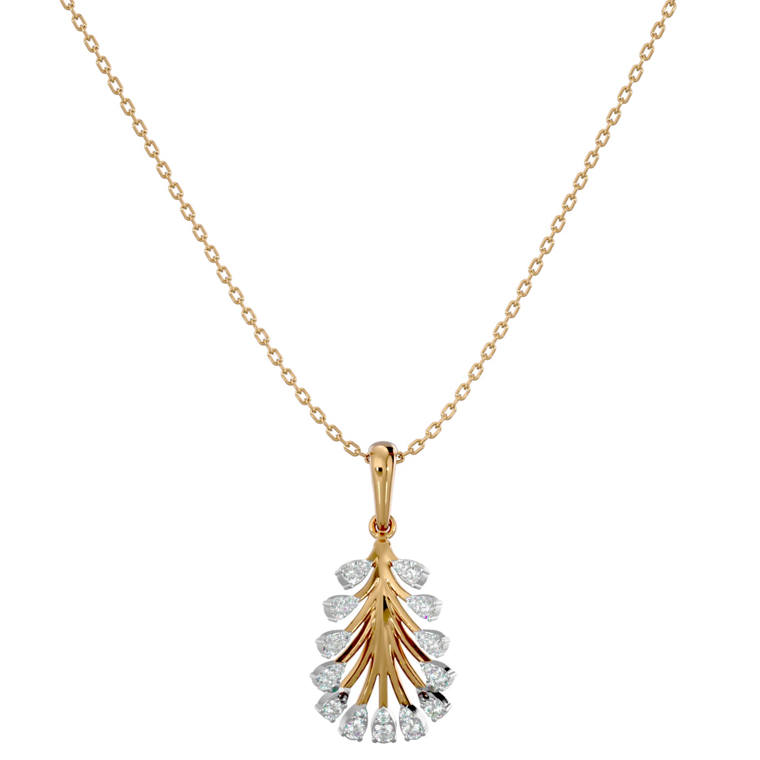 Light Minimalist Diamond Ring Earrings Pendant Set 3D print model_3