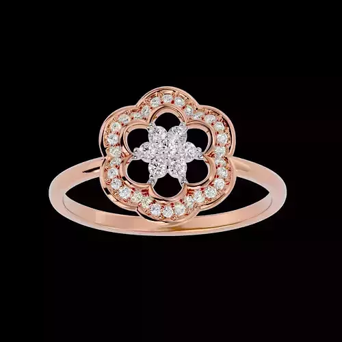 Light Minimalist Diamond Ring Earrings Pendant Set