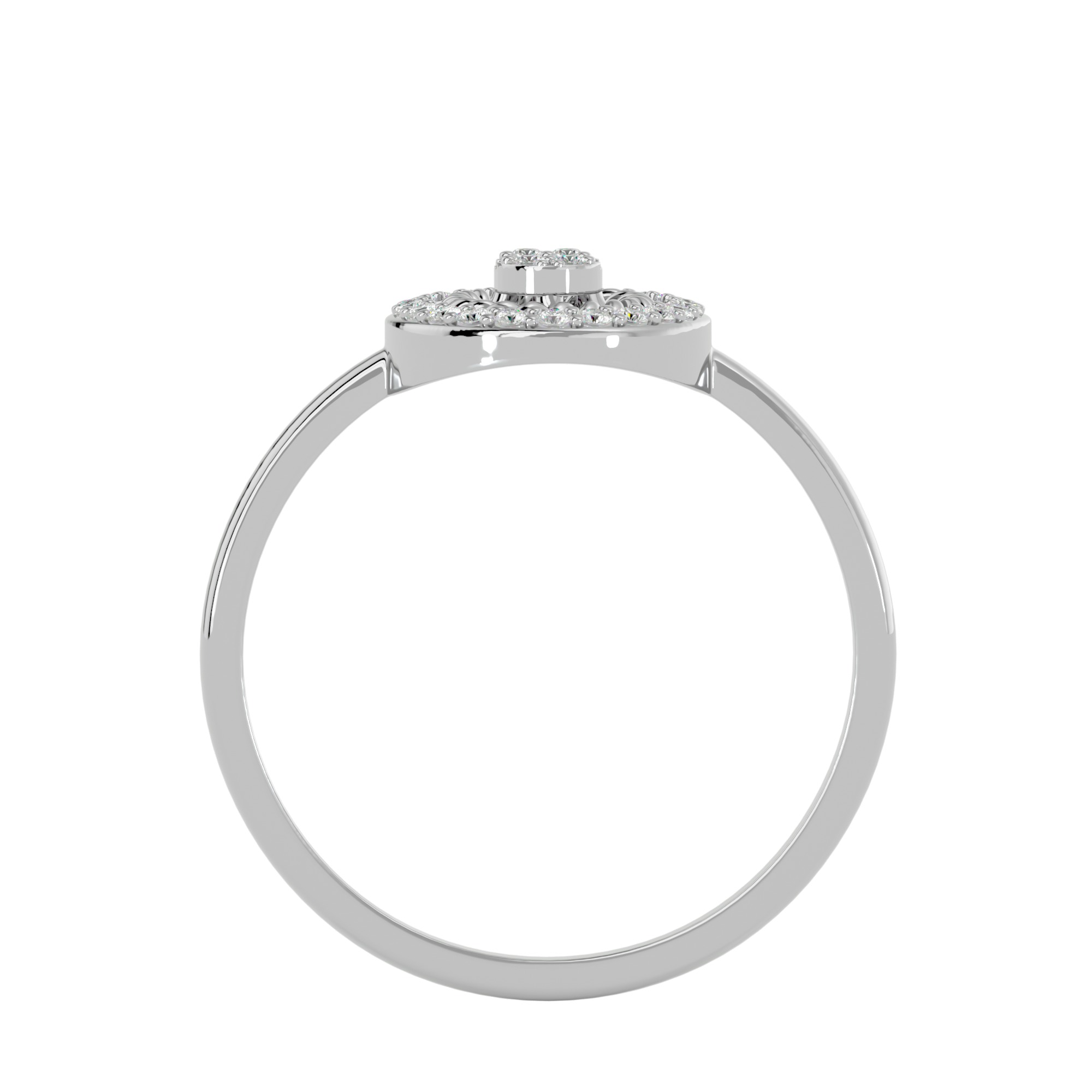 Light Minimalist Diamond Ring Earrings Pendant Set 3D print model_22