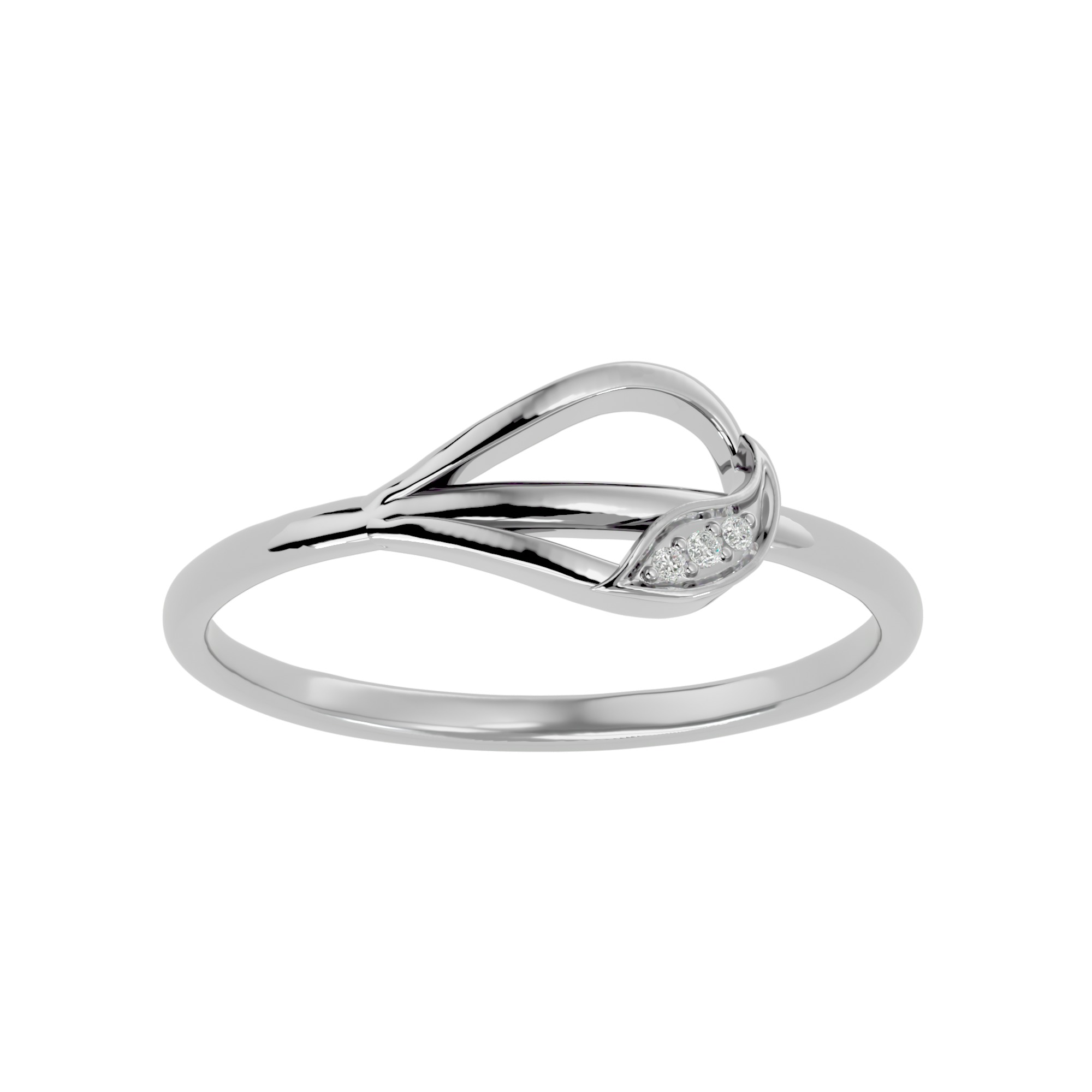 Light Minimalist Diamond Ring Earrings Pendant Set 3D print model_19